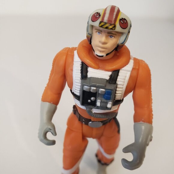 Vintage Star Wars Luke Skywalker X-Wing Pilot Action Figure Orange Jumpsuit 95 - Picture 2 of 9